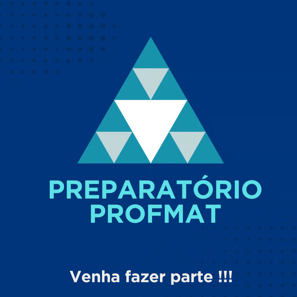 Material de divulgação do Preparatório PROFMAT