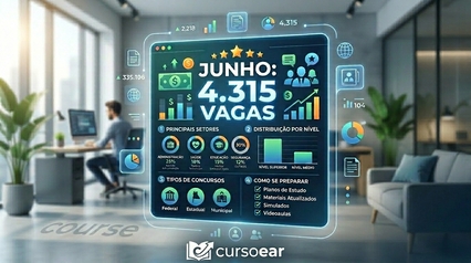 Concursos abertos em junho: 4.315 vagas em todo o país